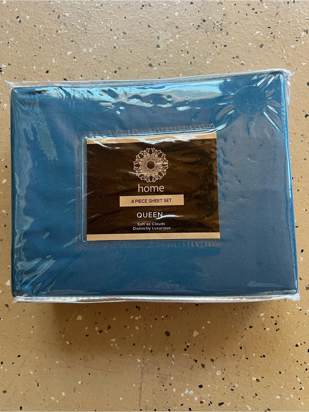 NEW 4-Piece Queen Sheet Set in Royal Blue by HOME, Microfiber